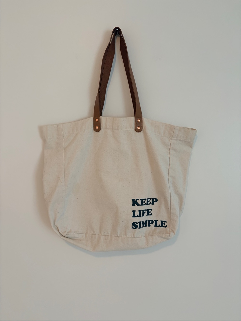 Beige Tote Bag